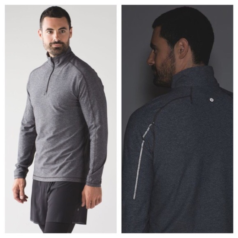 Lululemon Surge Warm 1/2 Zip *Silver (Large)